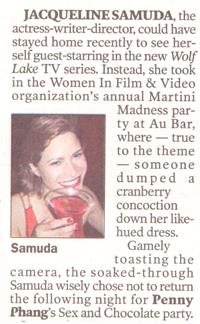 2 October 2001 Martini Madness